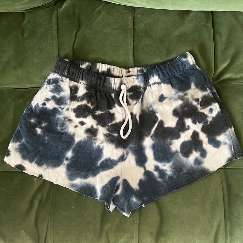 tie dye sweat shorts